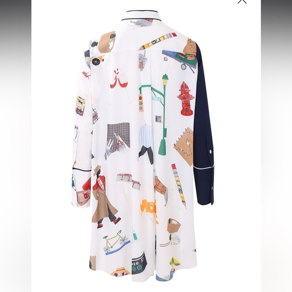 Monse- Runway Button Down New York Print Longsleeve Shirt - Picture 7 of 11